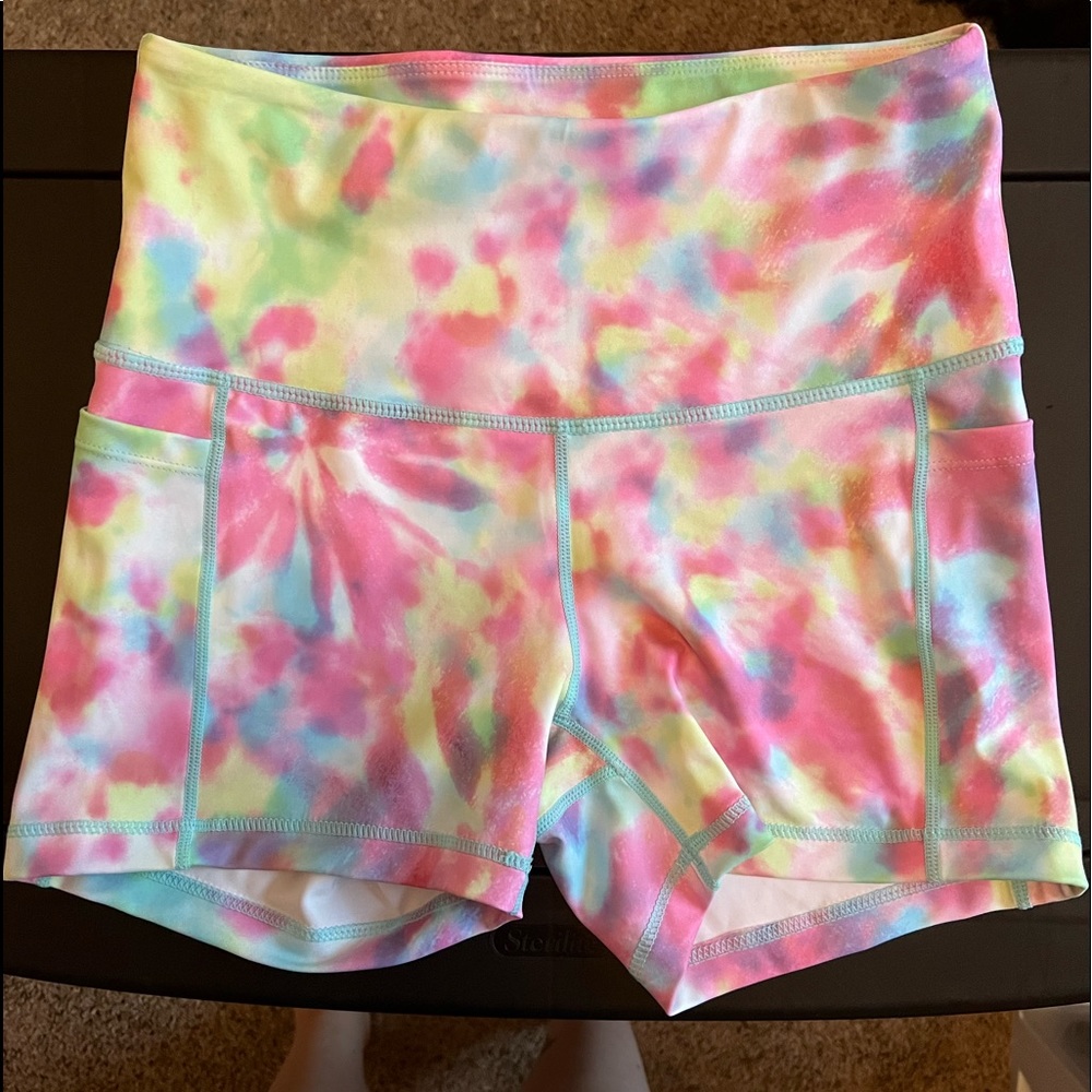 Feed Me Fight Me Tie Dye Shorts, size M.